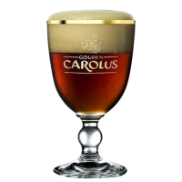Copa Gouden Carolus con borde dorado 0,3L
